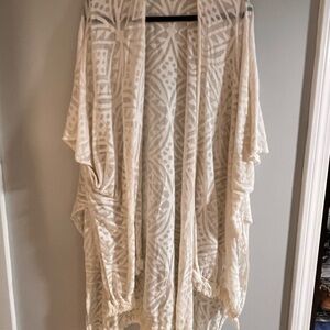 Elegant Cream Patterned Kimono by [Brand]
